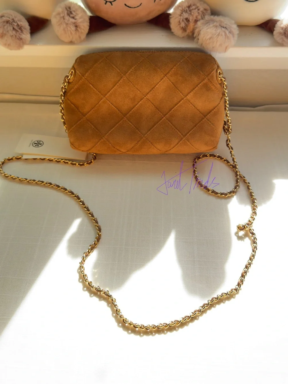 NWT 🍁 Tory Burch Fleming Soft Suede Crossbody Bag